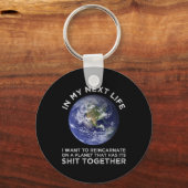 Wiederverkörperung auf einem Planeten, der seinen Schlüsselanhänger (Rückseite)