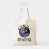 Wiederverkörperung auf einem Planeten, der seinen Tragetasche (Rückseite)