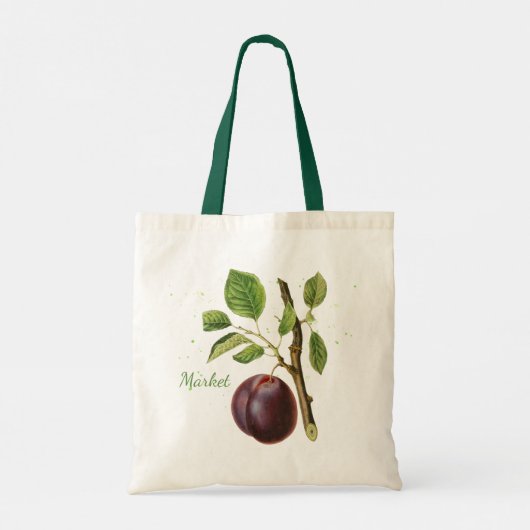 Wiederverwendbare botanische Tasche (Rückseite)