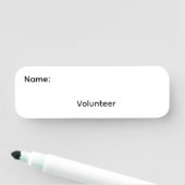 Wiederverwendbare Dry-Erase-Namensschild mit Anste Namensschild (Beispiel)