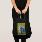 Wiederverwendbare Einkaufstasche des Elefantthemas (Vorderseite (Produkt))