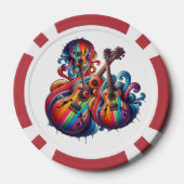 Wiederverwendbare Einkaufstasche Pokerchips (Rückseite)