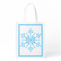 Wiederverwendbare festliche Snowflake-Einkaufstasc
