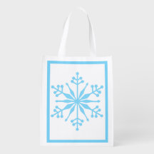 Wiederverwendbare festliche Snowflake-Einkaufstasc