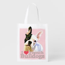 Wiederverwendbare Frenchie-Tasche - Ich höre franz