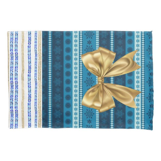 Wiederverwendbare Hanukkah Geschenkwrap - Beutel B Kissenbezug (Vorderseite)