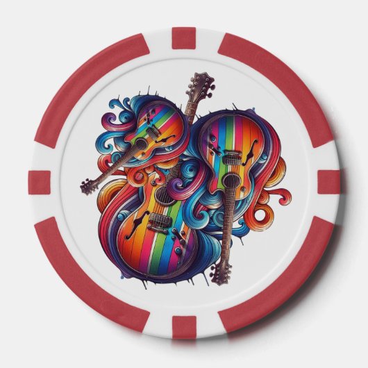 Wiederverwendbare Lebensmitteltasche Pokerchips (Vorderseite)