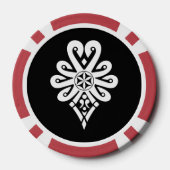 Wiederverwendbare Lebensmitteltasche Pokerchips (Rückseite)