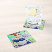 wiederverwendbare Papierküstenmotorschiffe ESSEN, Rechteckiger Pappuntersetzer (Vor Ort)