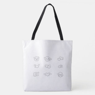 Wiederverwendbare Schulter-Tasche - Hübsche ästhet Tasche