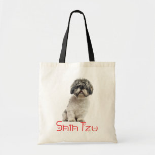 Wiederverwendbare Tasche mit Shih Tzu Welpenliebe