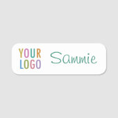 Wiederverwendbare trockene Löschen Name Tag Sicher Namensschild (Vorderseite)