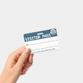 Wiederverwendbarer Besucherpass/Hall-Pass mit Logo Ausweis (Handheld)