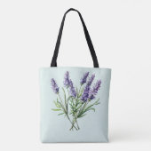 Wiederverwendbarer botanischer Lavendel Tasche (Rückseite)