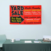 Wiederverwendbarer Garagenflohmarkt-Ramschverkauf Banner (Messeveranstaltung)