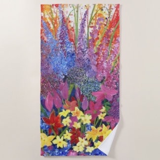 Wiederverwendbares Alaskan Wildblume Beach Handtuc Strandtuch