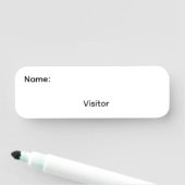 Wiederverwendbares Whiteboard-Namensschild mit Ste Namensschild (Beispiel)