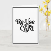 Wiederverwenden dieses Minimalistische Schwarz-wei Karte (Gelbe Blume)