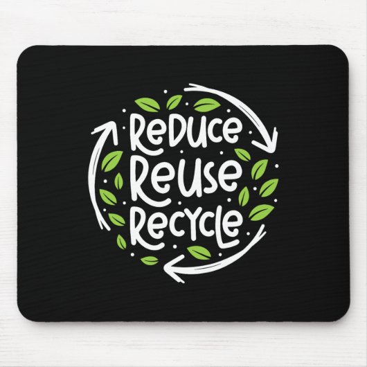 Wiederverwenden Erdplanet 1: Gerecycelt Planeten r Mousepad (Vorne)