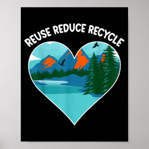 Wiederverwenden Reduzieren Recyceln Poster