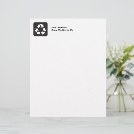 Wiederverwenden Sie mich, Recycle mir Gerecycelt B (Stehend Vorderseite)