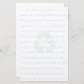 Wiederverwendete Gerecycelt Schreibwaren Briefpapier (Vorne/Hinten)