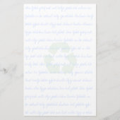 Wiederverwendete Gerecycelt Schreibwaren Briefpapier (Vorderseite)