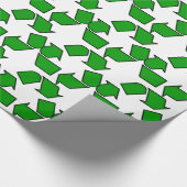 Wiederverwendung und Recycle Geschenkpapier (Ecke)