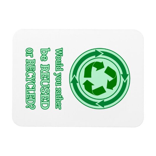 Wiederverwendung und Recycle Magnet (Horizontal)