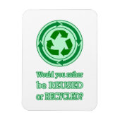 Wiederverwendung und Recycle Magnet (Vertikal)