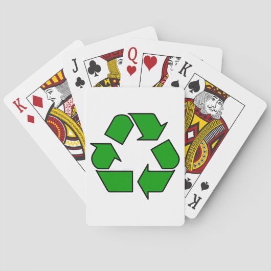 Wiederverwendung und Recycle Spielkarten (Rückseite)