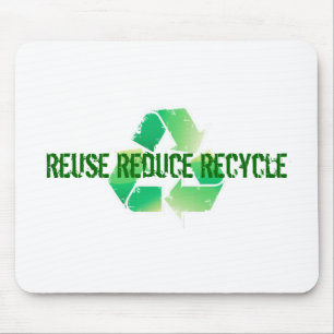 Wiederverwendung verringern recyceln mousepad