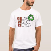 Wiederverwendung verringern recyceln T - Shirt (Vorderseite)