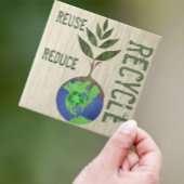 Wiederverwendung Verringerung des Gerecycelt Baumh Fliese