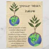 Wiederverwendung Verringerung des Gerecycelt Baumh Flyer (Hinten)