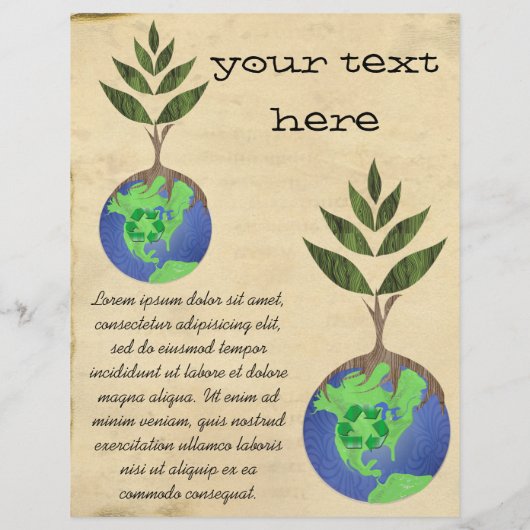 Wiederverwendung Verringerung des Gerecycelt Baumh Flyer (Hinten)