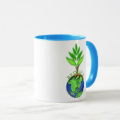 Wiederverwendung Verringerung des Gerecycelt Baumh Tasse (VorderseiteRechts)