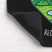 Wiederverwendung Verringerung Gerecycelt Earth Day Mousepad (Ecke)
