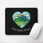 Wiederverwendung Verringerung Gerecycelt Earth Day Mousepad (Mit Mouse)