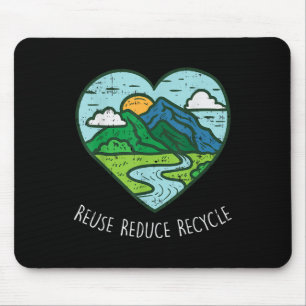Wiederverwendung Verringerung Gerecycelt Earth Day Mousepad