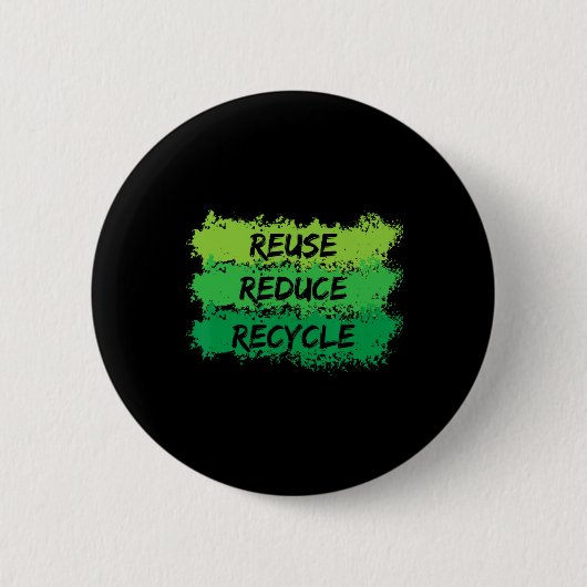 Wiederverwendung Verringerung Gerecycelt Funny Eco Button (Vorderseite)
