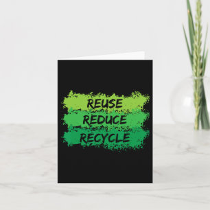 Wiederverwendung Verringerung Gerecycelt Funny Eco Karte