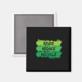 Wiederverwendung Verringerung Gerecycelt Funny Eco Magnet (Vorderseite/Rückseite)