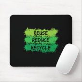Wiederverwendung Verringerung Gerecycelt Funny Eco Mousepad (Mit Mouse)