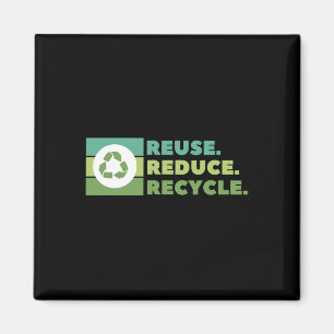 Wiederverwendung Verringerung Gerecycelt Umweltakt Magnet