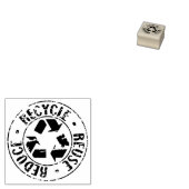 Wiederverwendung, Verringerung, Recycle, Gummistempel (Stempel)