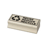 Wiederverwendung, Verringerung, Recycle, Gummistempel (Stempel)