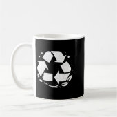 Wiederverwertung Recycling-Symbol Tag der Erde Jun Kaffeetasse (Links)