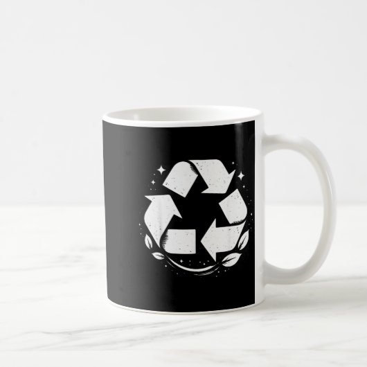Wiederverwertung Recycling-Symbol Tag der Erde Jun Kaffeetasse (Rechts)