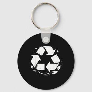 Wiederverwertung Recycling-Symbol Tag der Erde Jun Schlüsselanhänger
